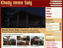 Tablet Screenshot of khady-immosaly.com